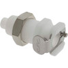 CPC Colder Products 1/8" Nominal Flow, 1/16" ID, Female, Panel Mount Hose Barb-Female Socket 120 Max psi, -40 to 180°F, Acetal Coupling, Buna-N O-Ring PMC1601NA - 48607667