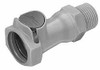 CPC Colder Products 3/8" Nominal Flow, 3/8 NPT Thread, Female, Inline Threaded-Female Socket 125 Max psi, -40 to 280°F, Polysulfone Coupling, EPDM O-Ring HFC10635 - 48733505