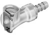 CPC Colder Products 1/4" Nominal Flow, 5/16" ID, Female, Inline Hose Barb-Female Socket 120 Max psi, -40 to 180°F, Acetal Coupling, Buna-N O-Ring PLC17005 - 48608681