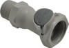 CPC Colder Products 3/8" Nominal Flow, 1/2 NPT Thread, Female, Inline Threaded-Female Socket 60 Max psi, 32 to 230°F, Polypropylene Coupling, EPDM O-Ring HFC10812 - 48732267