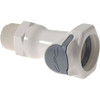 CPC Colder Products 3/8" Nominal Flow, 1/2 NPT Thread, Female, Inline Threaded-Female Socket 125 Max psi, -40 to 280°F, Polysulfone Coupling, EPDM O-Ring HFC10835 - 48733562