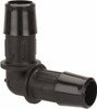 Made in USA 1/2" Barb, Nylon Single Barbed Tube Elbow Black L0-8BN - 48712889