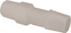 Made in USA 3/8" Barb, 1/8 NPT, Kynar Single Barbed Tube Adapter Male, Natural (Color) A2-6NK - 48728307