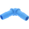 Made in USA 3/8" Barb, HDPE Single Barbed Tube Elbow Male, Blue L0-6AGHDPE - 41008897