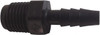 Parker Hannifin 1/2" Barb, 3/4 NPT, Polypropylene Single Barbed Tube Male Connector Male, Black 325HB-8-12PP - 50571579