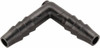 Parker Hannifin 5/8" Barb, Polypropylene Single Barbed Tube Union Elbow Black 365HB-10PP - 50572577