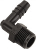 Parker Hannifin 1/2" Barb, 3/4 NPT, Polypropylene Single Barbed Tube Male Elbow Male, Black 329HB-8-12PP - 50571678