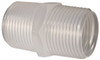 Made in USA 1 NPT Polypropylene Threaded Tube Fitting Natural N16PP - 48722649