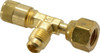 Parker Hannifin 500 Max psi, 1/4 Tube OD, Forged Flared Female Run Swivel Tee Access Valve Brass AVTS4-4 - 56546443