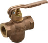 Kingston Valves 1" Pipe, 400 Max psi, Buna N Disc, Self Closing Control Valve Squeeze Lever, FNPT x FNPT End Connections 305A-6-1 - 08059750
