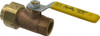 Apollo Valves 1/2" Pipe, Bronze Single Union Ends Ball Valve Inline - One Way Flow, FNPT x FNPT Ends, Lever Handle, 600 WOG, 150 WSP 70-303-01 - 37014792