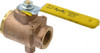 Apollo Valves 1" Pipe, Full Port, Bronze Standard Ball Valve 2 Piece, Inline - One Way Flow, FNPT x FNPT Ends, Lever Handle, 125 WOG 7K10501 - 73305666