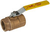 Apollo Valves 1-1/2" Pipe, Standard Port, Bronze Steam Service Ball Valve 2 Piece, Inline - One Way Flow, FNPT x FNPT Ends, Lever Handle, 600 WOG, 250 WSP 70-147-64 - 37009883