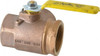 Apollo Valves 2" Pipe, Large Port, Bronze Standard Ball Valve Three Way, FNPT x FNPT x FNPT Ends, Lever Handle, 400 WOG 70-608-01 - 37009958