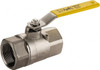 Apollo Valves 2" Pipe, Stainless Steel Standard Ball Valve 2 Piece, Inline - One Way Flow, FNPT x FNPT Ends, Lever Handle, 1,500 WOG, 150 WSP 76-108-01 - 37011558