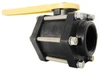 Green Leaf 3" Pipe, Full Port, Polypropylene Standard Ball Valve 3 Piece, Inline - One Way Flow, FNPT x FNPT Ends, Lever Handle, 100 WOG V 300 FP - 80254683