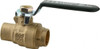 Legend Valve 1/2" Pipe, Full Port, Brass Full Port Ball Valve Bi-Directional, Sweat Ends, Quarter Turn Handle, 600 WOG, 150 WSP 101-083NL - 78045861