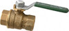 Legend Valve 1/2" Pipe, Full Port, Brass Full Port Ball Valve Bi-Directional, FNPT x FNPT Ends, Quarter Turn Handle, 600 WOG, 150 WSP 101-023NL - 41987975