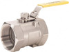 Legend Valve 1/8" Pipe, Standard Port, Stainless Steel Standard Ball Valve 1 Piece, FNPT x FNPT Ends, Lever Handle, 800 WOG, 150 WSP 113-120 - 48491732
