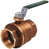 Legend Valve 3/4" Pipe, Full Port, Brass Full Port Ball Valve Bi-Directional, Sweat Ends, Quarter Turn Handle, 600 WOG, 150 WSP 101-044NL - 41987991
