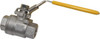 Legend Valve 1/2" Pipe, Full Port, Stainless Steel Standard Ball Valve 2 Piece, Inline - One Way Flow, FNPT x FNPT Ends, Locking Lever Handle, 1,000 WOG, 150 WSP 113-143 - 36897452
