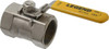 Legend Valve 1-1/2" Pipe, Standard Port, Stainless Steel Standard Ball Valve 1 Piece, Inline - One Way Flow, FNPT x FNPT Ends, Locking Lever Handle, 800 WOG, 150 WSP 113-127 - 36897411