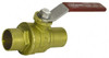 Legend Valve 4" Pipe, Full Port, Brass Standard Ball Valve Inline - One Way Flow, Soldered x Soldered Ends, Lever Handle, 400 WOG, 150 WSP 101-211 - 36894152