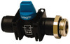 Legris 3/8" Pipe, Standard Port, Composite Miniature Ball Valve 1 Piece, Inline - Two Way Flow, MBSPP x Push-to-Connect Ends, Short Handle, 150 WOG 7911 10 17 - 82816836