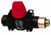 Legris 1/2" Pipe, Standard Port, Composite Miniature Ball Valve 1 Piece, Inline - Two Way Flow, MBSPP x Push-to-Connect Ends, Short Handle, 150 WOG 7914 12 21 - 82816950