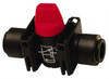Legris 3/8" Pipe, Standard Port, Composite Miniature Ball Valve 1 Piece, Inline - Two Way Flow, Push-to-Connect x Push-to-Connect Ends, Short Handle, 150 WOG 7913 60 00 - 82816919