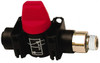 Legris 5/16" Pipe, Standard Port, Composite Miniature Ball Valve 1 Piece, Inline - Two Way Flow, MNPT x Push-to-Connect Ends, Short Handle, 150 WOG 7915 08 14 - 82816976
