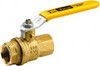 Parker Hannifin 1" Pipe, Brass Standard Ball Valve 2 Piece, Inline - One Way Flow, FNPT x FNPT Ends, Lever Handle, 600 WOG, 150 WSP XV520P-16 - 04479432