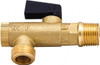PRO-SOURCE 1/2 x 1/2" Pipe, NPT Port, Brass Filter Ball Valve Inline - One Way Flow, NPT Ends, Wedge Handle, 725 WOG 9820412035JP - 66825985