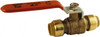 SharkBite 3/4 x 3/4" Pipe, Standard Port, Brass Standard Ball Valve Inline - Two Way Flow, Push-to-Connect x Push-to-Connect Ends, Steel Handle, 200 WOG 22185-0000LF - 33279878