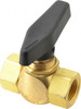 The Specialty Mfg. Co. 3/8" Pipe, Brass Standard Ball Valve Inline - Two Way Flow, FNPT x FNPT Ends, Wedge Handle, 500 WOG 3424590 - 09881418