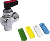 Value Collection 3/8" Pipe, Brass Miniature Ball Valve Right Angle, FNPT x FNPT Ends, Wedge Handle, 250 WOG 9938035085 - 48327118