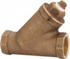 Legend Valve 1-1/4" Pipe, FNPT Ends, Bronze Y-Strainer 300 psi WOG Rating, 150 psi WSP Rating 105-506 - 36895779