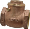 Legend Valve 1-1/2" Brass Check Valve Inline, FNPT x FNPT, 200 WOG 105-107 - 36895357