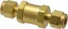 Parker Hannifin 1/4" Brass Check Valve Inline, Comp x Comp, 3,000 WOG 4A-C4L-1-BN-B - 86723244