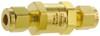 Parker Hannifin 1/4" Brass Check Valve Inline, Comp x Comp, 3,000 WOG 4Z-C4L-1-BN-B - 86723277
