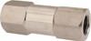 Parker Hannifin 1/2" Stainless Steel Check Valve Inline, FNPT x FNPT, 6,000 WOG 8F-C8L-1-SS - 86723608
