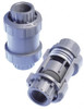 Plast-O-Matic Valves 1-1/2" PVC Check Valve Inline, FNPT x FNPT, 150 WOG CKS150EPT-NC-PV - 08574709