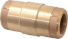 Strataflo 1-1/4" Brass Check Valve Inline, FNPT x FNPT, 400 WOG 400-125 - 45763067