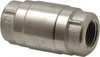 Strataflo 1/2" Nickel Plated Brass Check Valve Inline, FNPT x FNPT, 400 WOG 2400-050 - 45762754
