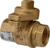 Value Collection 3/4" Pipe, Brass, Straight without Side Tap, Gas Ball Valve 600 psi WOG Rating, Locking Cap Handle, FNPT x FNPT End Connections, 1 Piece S80E41 - 63281018