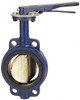 NIBCO 4" Pipe, Wafer Butterfly Valve Lever Handle, Cast Iron Body, EPDM Seat, 200 WOG, Aluminum Bronze Disc, Stainless Steel Stem NLJ100H - 86917689