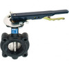 NIBCO 2-1/2" Pipe, Lug Butterfly Valve Lever Handle, Ductile Iron Body, EPDM Seat, 250 WOG, Ductile Iron Disc, Stainless Steel Stem NLG200E - 86483765