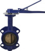 NIBCO 3" Pipe, Wafer Butterfly Valve Lever Handle, Cast Iron Body, EPDM Seat, 200 WOG, Aluminum Bronze Disc, Stainless Steel Stem NLJ100F - 86917671