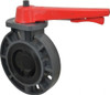 Simtech Process Systems 4" Pipe, Wafer Butterfly Valve Lever Handle, PVC Body, EPDM Seat, 150 WOG, Polypropylene Disc, Stainless Steel Stem BFP 111 6 040 - 31738198