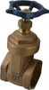 Legend Valve 2" Pipe, Threaded Bronze Solid Wedge Stem Gate Valve 200 WOG, 125 WSP, Screw-In Bonnet 104-508 - 36895043
